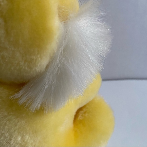 Vintage Walmart Bunny RabbitStuffed Animal Yellow Easter Plush Decoration STIFF - Picture 13 of 15